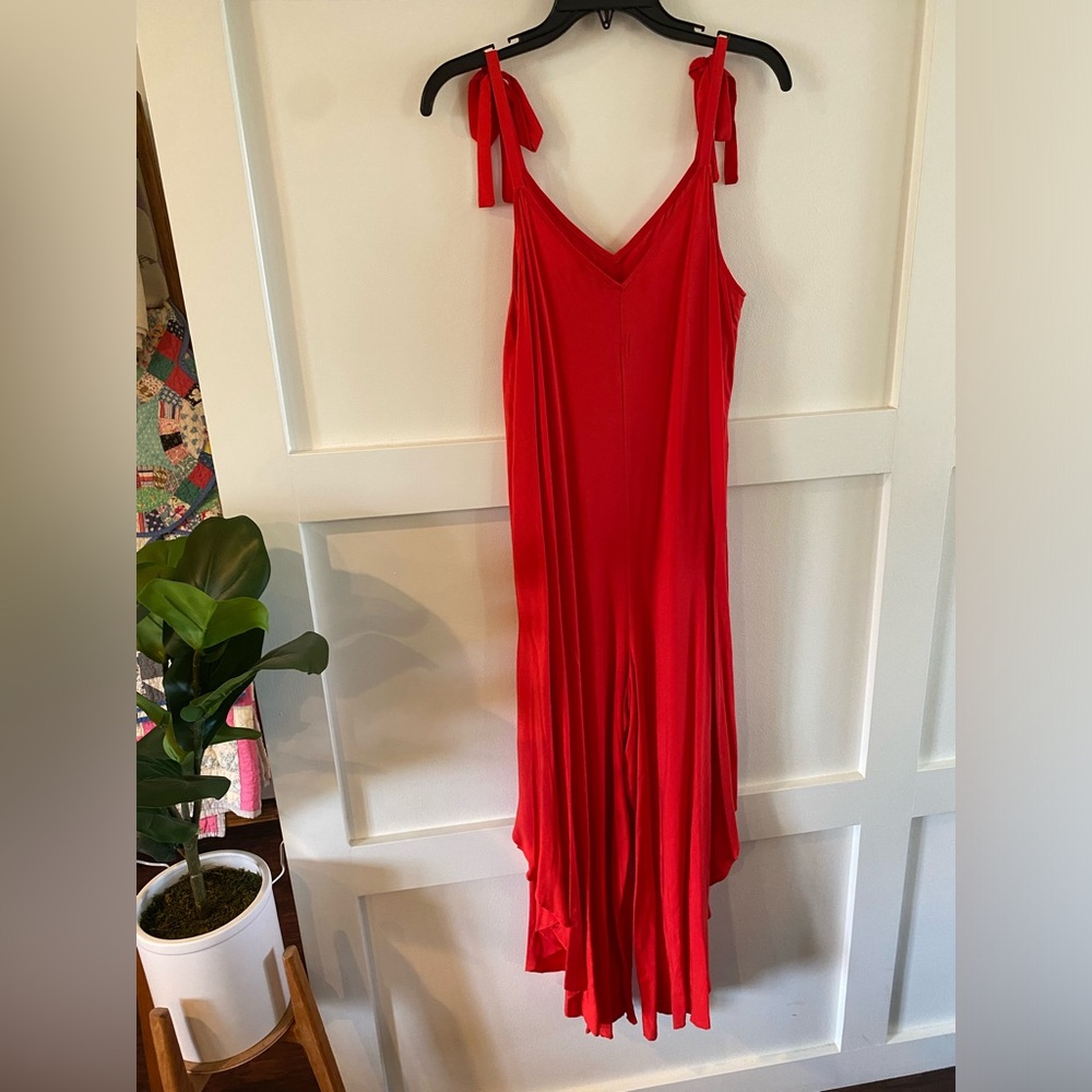 Vince Camuto red jumpsuit